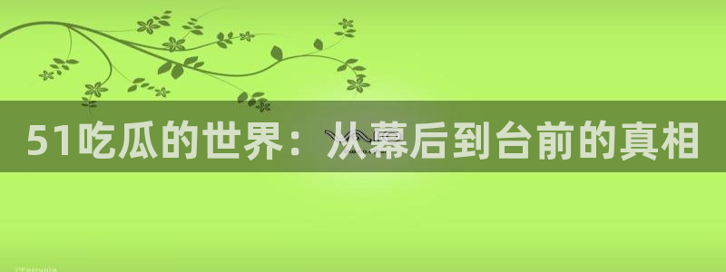 吃瓜不打烊–吃瓜,不打烊:51吃瓜的世界:从幕后到台前的真相