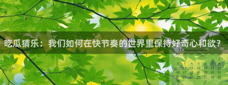 长生武道从九龙夺嫡开始吃瓜:吃瓜猜乐:我们如何在快节奏的世界里保持好奇心和欲?